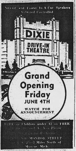 Dixie Drive-In Theatre - Dixie Drive-In Ad 6-1-48